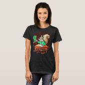 Cute Squirrel Teacher Professor School T-shirt (Voorkant volledig)