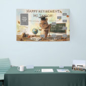 Cute Squirrel Teacher Retirement Photo Banner 2026 (Beurs)