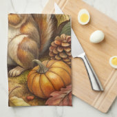 Cute Squirrel Theedoek (Quarter Fold)