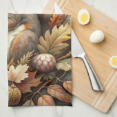 Cute Squirrel Theedoek (Quarter Fold)