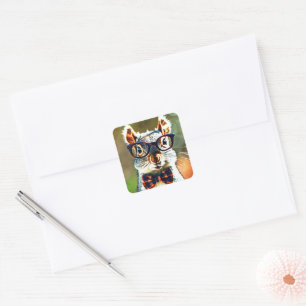 Cute Squirrel Vierkante Sticker