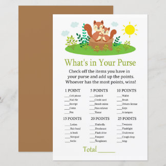 Cute Squirrel Wat zit er in je tas spel