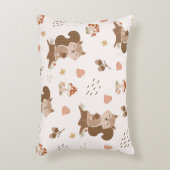 Cute Squirrel Woodland Forest Pattern Accent Kussen (Voorkant(Verticaal))