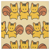 Cute Squirrels Pattern Grafisch Stof (Swatch)