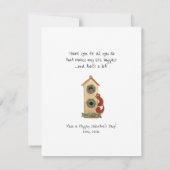 Cute Squirrels Valentijnsdag Kaart (Achterkant)