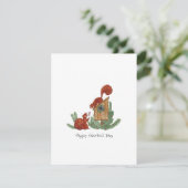 Cute Squirrels Valentijnsdag Kaart (Staand voorkant)