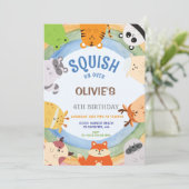 Cute Squishmallow Boy Invitation Anniversaire (Debout devant)