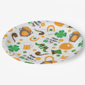 Cute St. Paddy's Day Irish Thmed Pattern Papieren Bordje (Gekanteld)