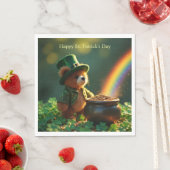 Cute St. Patrick’s Day Teddy Bear Servet (Insitu)