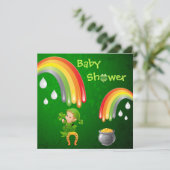 Cute St. Patrick's Day Baby shower Kaart (Staand voorkant)