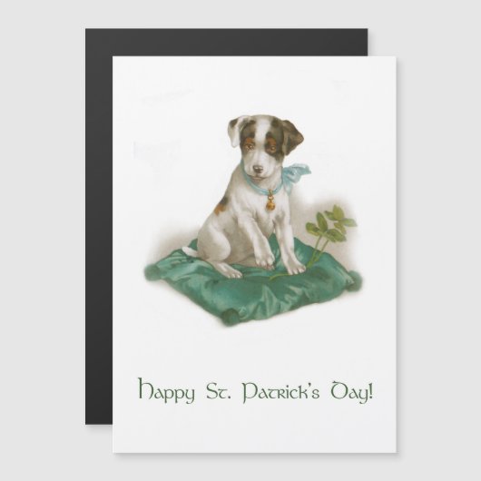 Cute  St. Patrick's Day Beagle Pup (Voorkant / Achterkant)