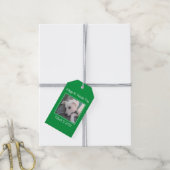 Cute St. Patrick's Day Green Lazy Dog Cadeaulabel (Met Touw)