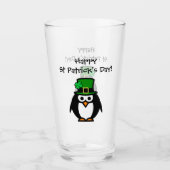 Cute St. Patricks Day-kabouter cartoon bierglas Glas (Voorkant)