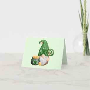 Cute St. Patrick's Day Lucky Gnome Kaart