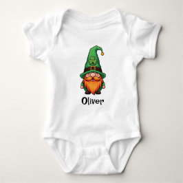 Cute St. Patrick's Day Lucky Leprechaun Gnome Romper