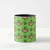 Cute St Patrick's Day Owl Cartoon Mok (Midden)