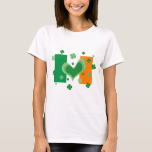Cute St Patricks Day shirt met Ierse vlag