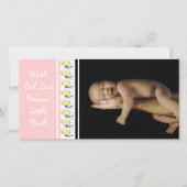 Cute Stapelde Sheep is een meisje.. Onze parel Aankondiging (Voorkant)