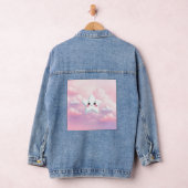Cute Star Pink Sky Femme Denim Jacket (Hangar)