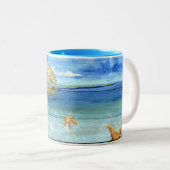 Cute Starfish Mok voor de koffiebeker (Voorkant rechts)