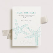 Cute Starfish Save the Date Kaart