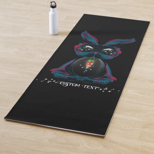 Cute Starlight Eyes Bunny in Yoga Pose Meditation Yogamat (In situ)