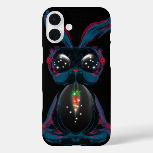 Cute Starlight Eyes Rabbit in Yoga Pose Meditation Case-Mate iPhone Case (Achterkant)