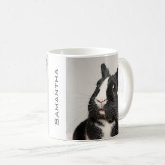 Cute Startled Bunny Rabbit, gepersonaliseerd Koffiemok