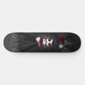 Cute Steampunk Goth Girl Skateboard noir (Horz)