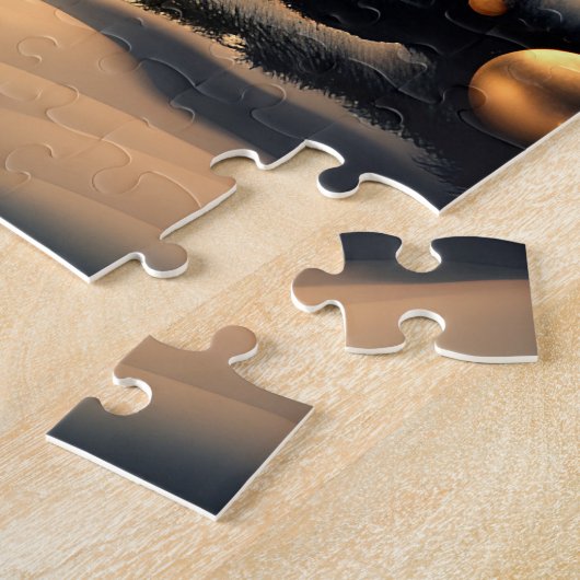 Cute Steampunk Snowman Noël Puzzle (Côté)