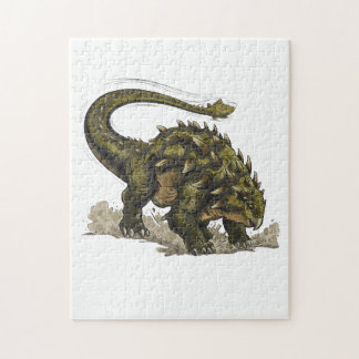 Cute Stegosaurus Dinosaur Avocado Green Kids Puzzl Legpuzzel