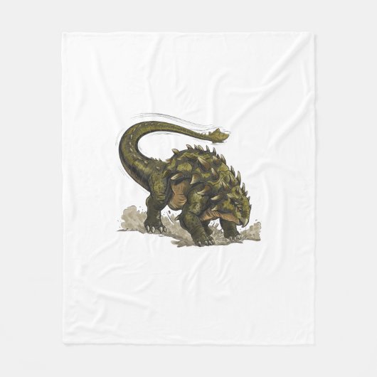 Cute Stegosaurus Fleece Deken (Voorkant)