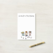 Cute Stick Figures  Post-it® Notes (Op bureau)