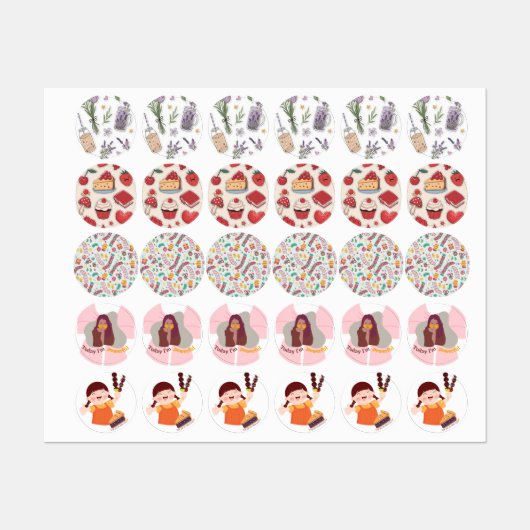 Cute stickers meisjes  (Vel)