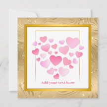 Cute stijl Roze harten Romantische Valentijnsdag