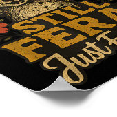 Cute Still Feral Just Forgiven Funny Christian Rac Poster (Hoek)