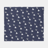 Cute Stingrays Fleece Deken (Voorkant (Horizontaal))