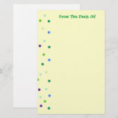 Cute Stippen Briefpapier (Voorkant / Achterkant)