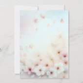 Cute Stork à venir faire-part Invitation (Dos)