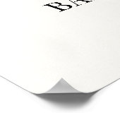 Cute Stork Baby Shower Neutral Poster (Hoek)