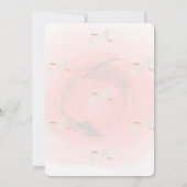 Cute Stork Floral Baby shower Invitation (Dos)