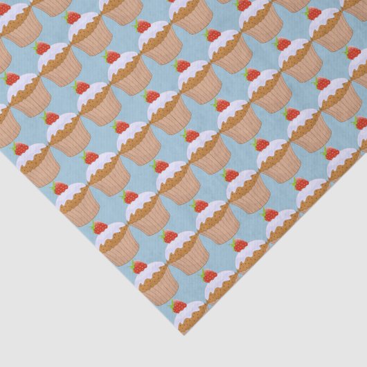 Cute Strawberry Bun Pattern Tissuepapier (Detail)