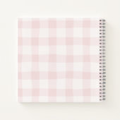 Cute Strawberry Checkered Personalized Journal (Dos)