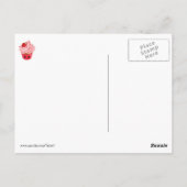 Cute Strawberry Cupcake Briefkaart (Achterkant)