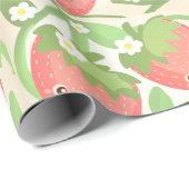 Cute Strawberry Garden  Cadeaupapier (Rol Hoek)