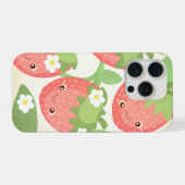 Cute Strawberry Garden iPhone Hoesje (Achterkant horizontaal)