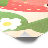 Cute Strawberry Garden  Perfect Poster (Hoek)