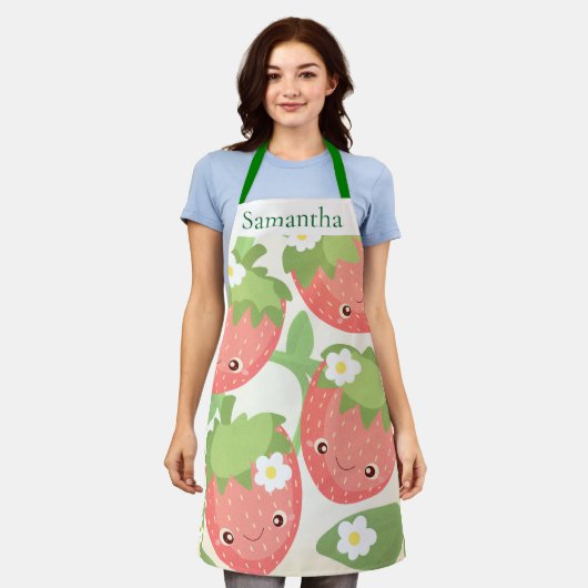 Cute Strawberry Garden  Schort (Gedragen)