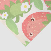 Cute Strawberry Garden Tissuepapier (Detail)