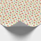 Cute Strawberry Pattern Cadeaupapier (Hoek)